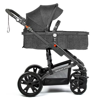 Eazy Kids Teknum 3 In 1 Pram Stroller - Space Grey